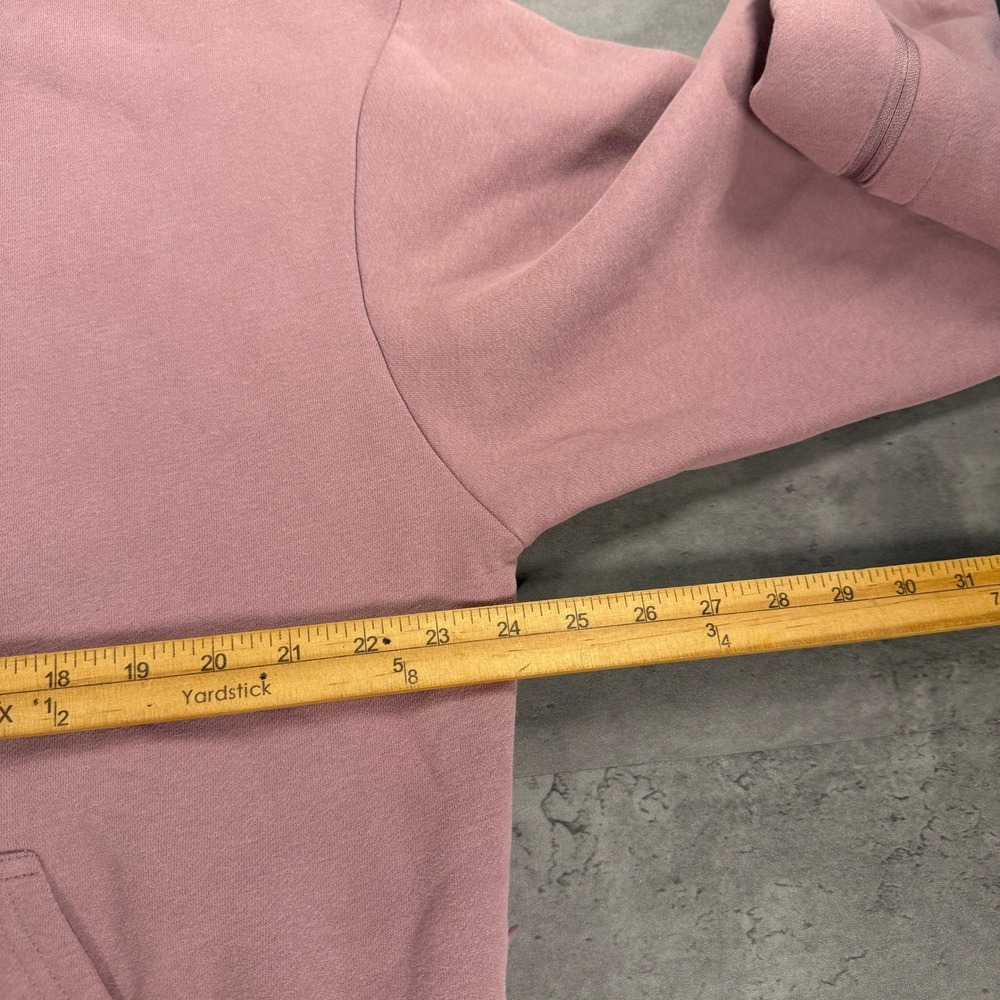 Comfrt Airplane Mode Travel Hoodie Women M Mauve Dusty Pink SAMPLE Zip Pocket - Picture 8 of 15